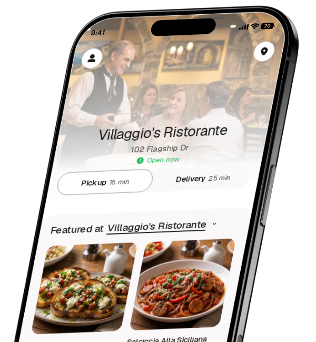 Villaggio's Ristorante app preview