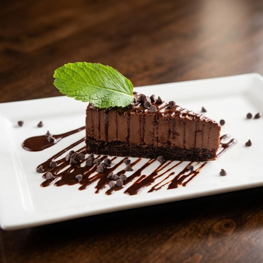 Chocolate Mousse Cake.