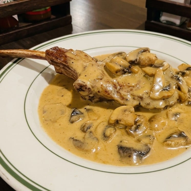 Veal Chop Brandy.